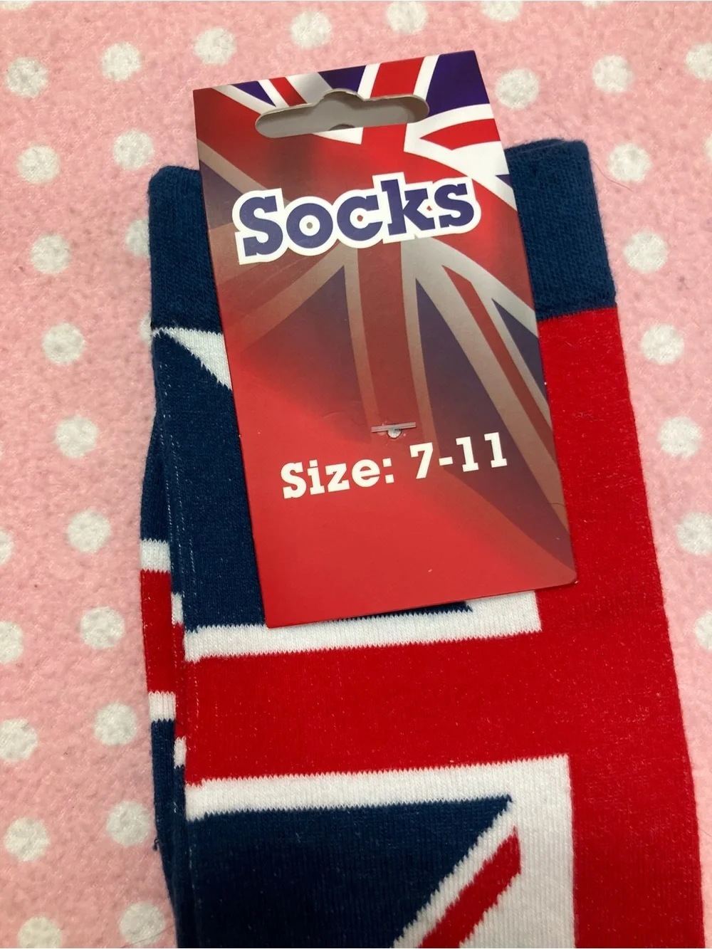 Union Jack Pattern Men's Crew Socks
